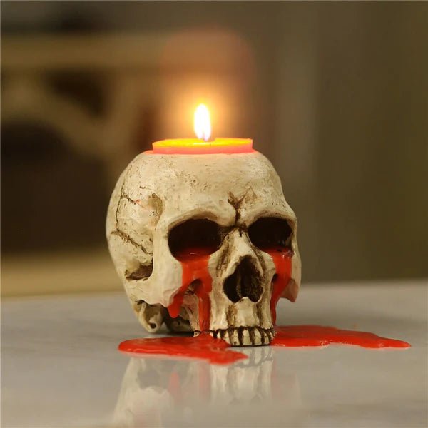 Horror candle crown with melting wax on Craiyon