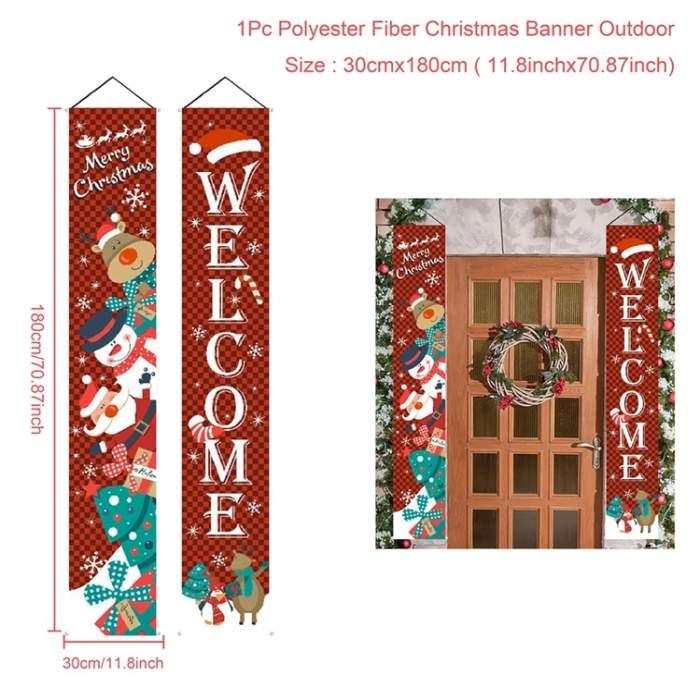 Christmas porch banners - Christmasn Home Decor 2021 - Christmas porch decor - MAGICO