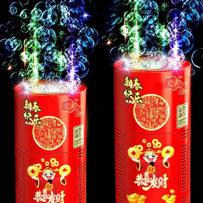 Automatic Fireworks Bubble Machine With Flash Lights Sounds - MAGICO