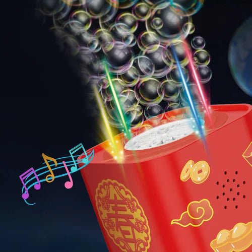 Automatic Fireworks Bubble Machine With Flash Lights Sounds - MAGICO