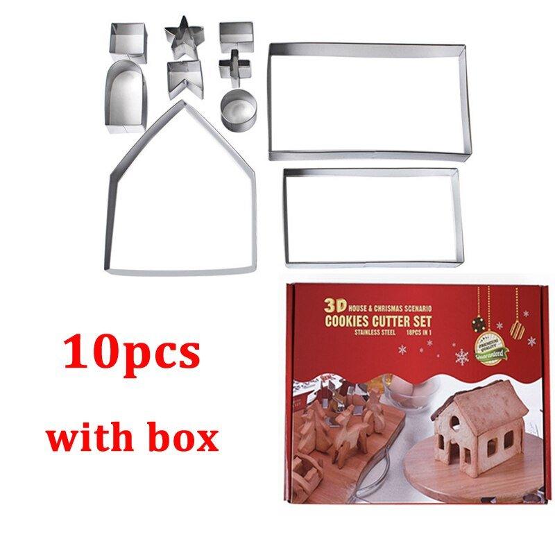 3D Gingerbread house cookie set - cookie cutter set - MAGICO